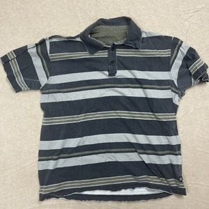 Modern Culture Striped Polo Tee Size:Medium